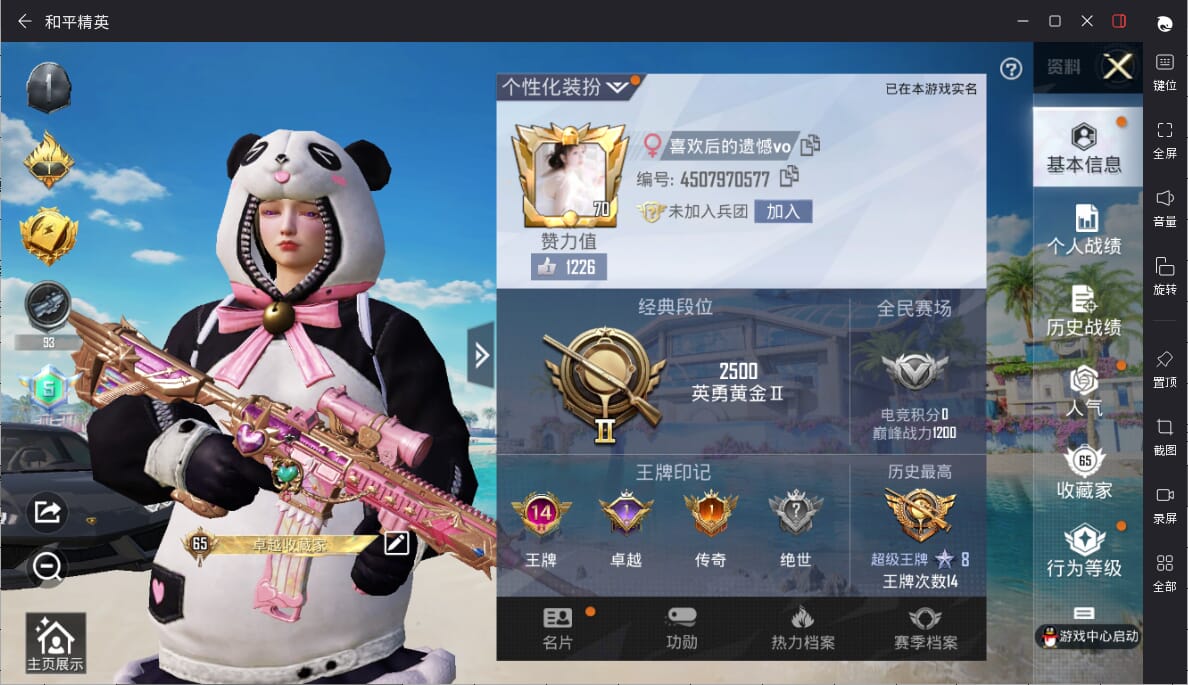 HPQM3325697和平精英账号详情图3 HPQM3325697和平精英账号详情图3