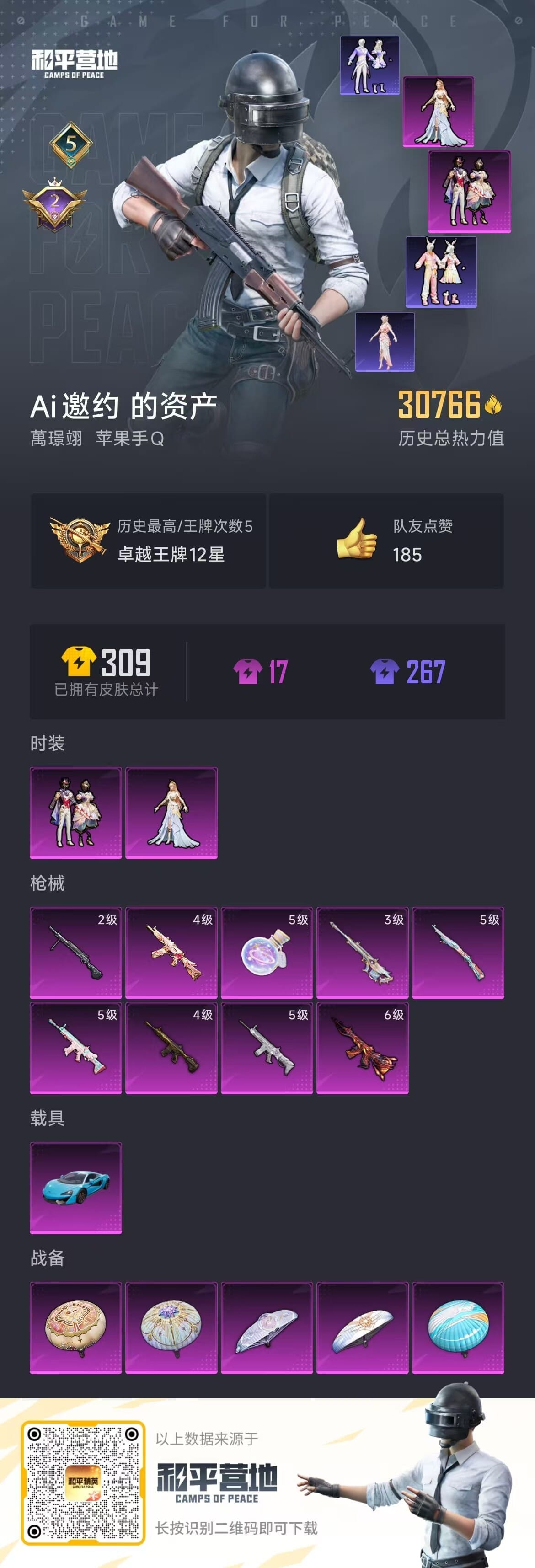 HPQM3325987和平精英账号详情图7