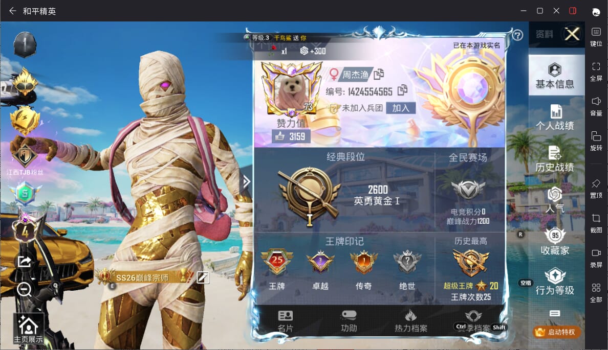HPQM3329407和平精英账号详情图8