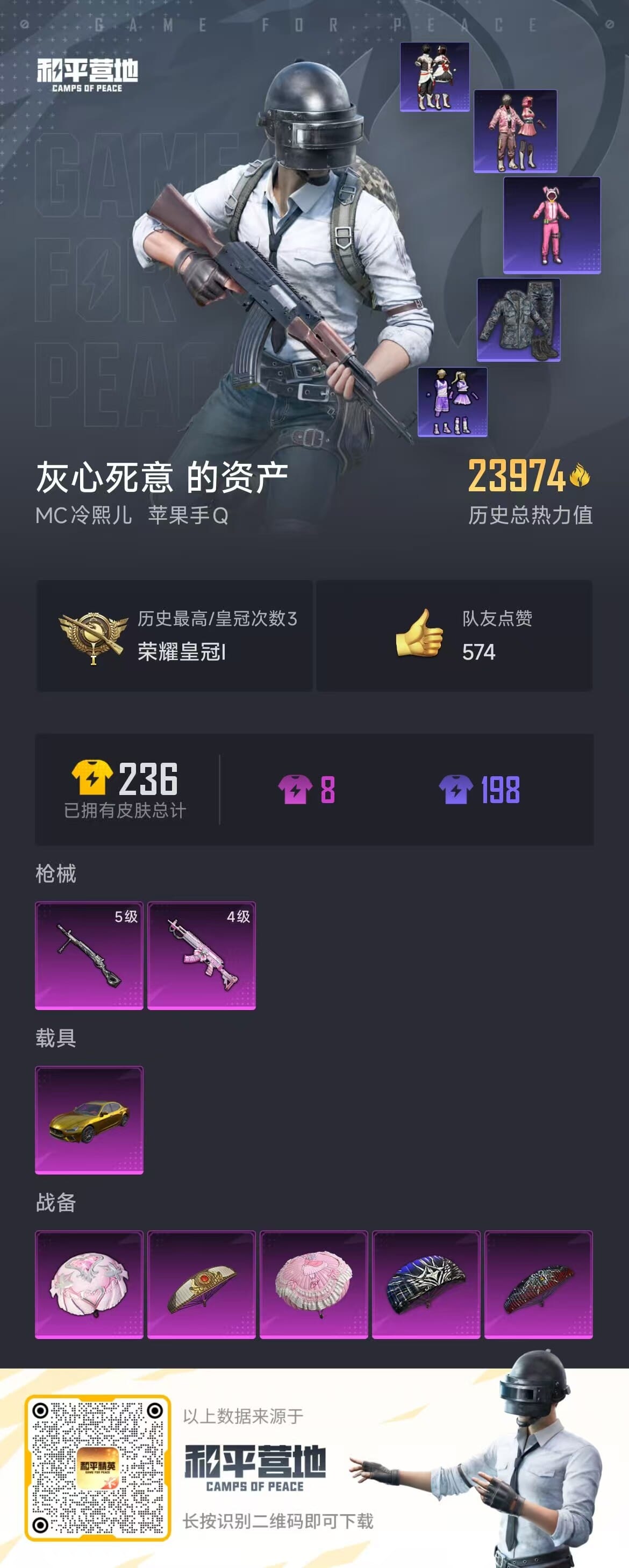 HPQM3327751和平精英账号详情图6 HPQM3327751和平精英账号详情图6