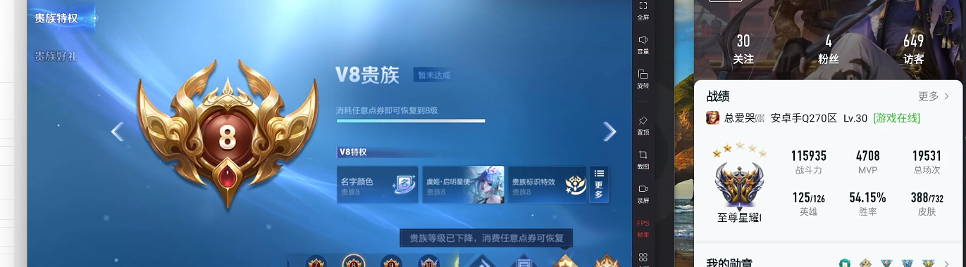 WZQM3276083王者荣耀账号详情图8