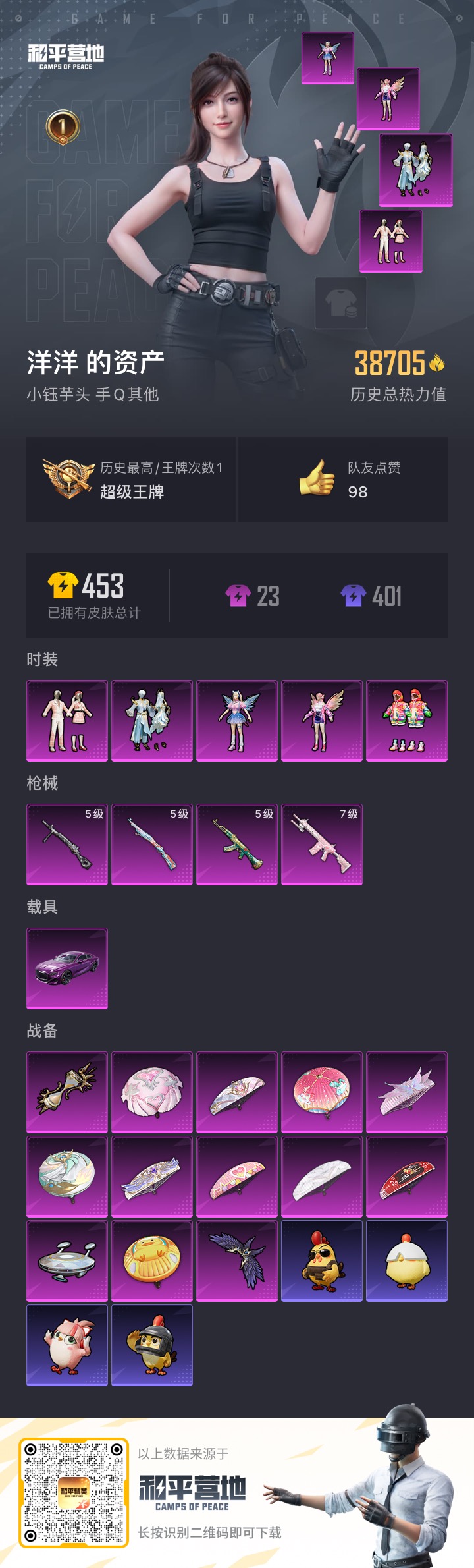 HPCMW3334413和平精英账号详情图2