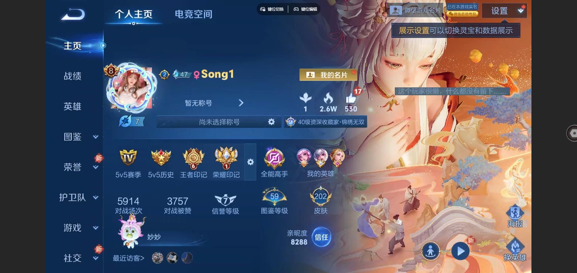 WZCMW3287962王者荣耀账号详情图2