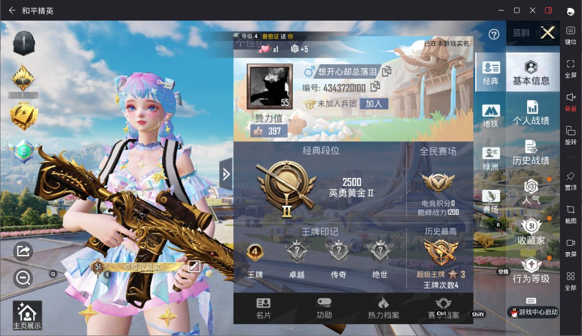 HPQM3335737和平精英账号详情图3