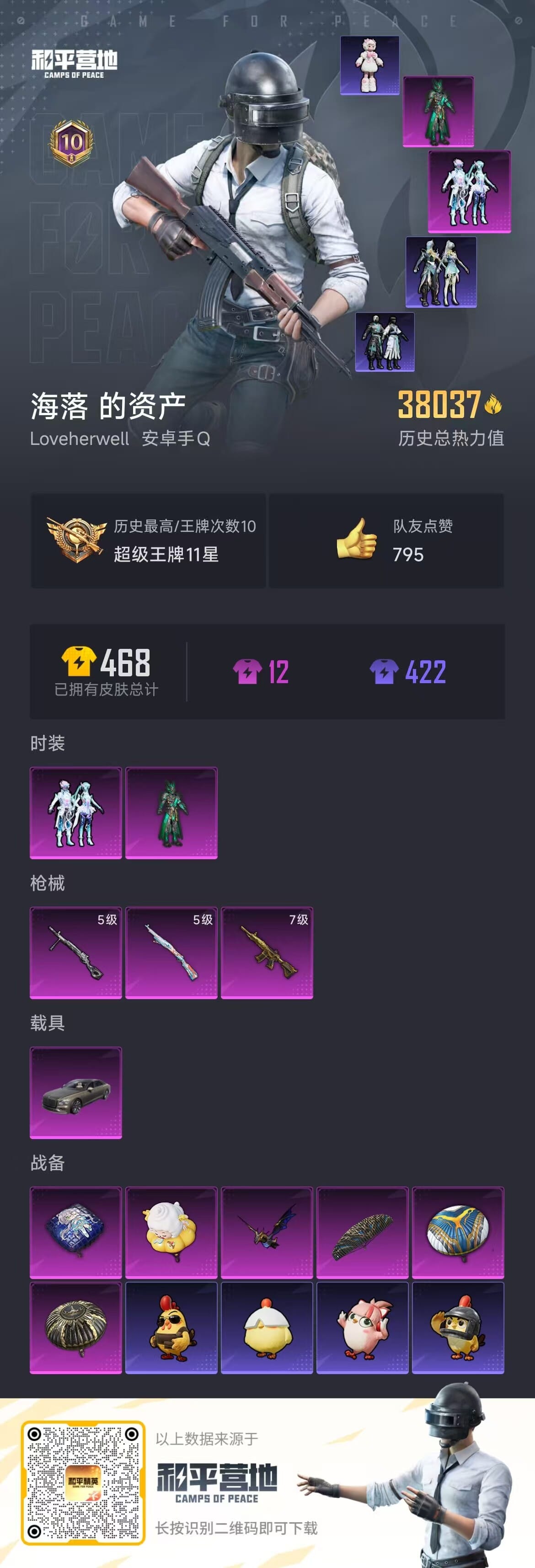 HPQM3335744和平精英账号详情图8