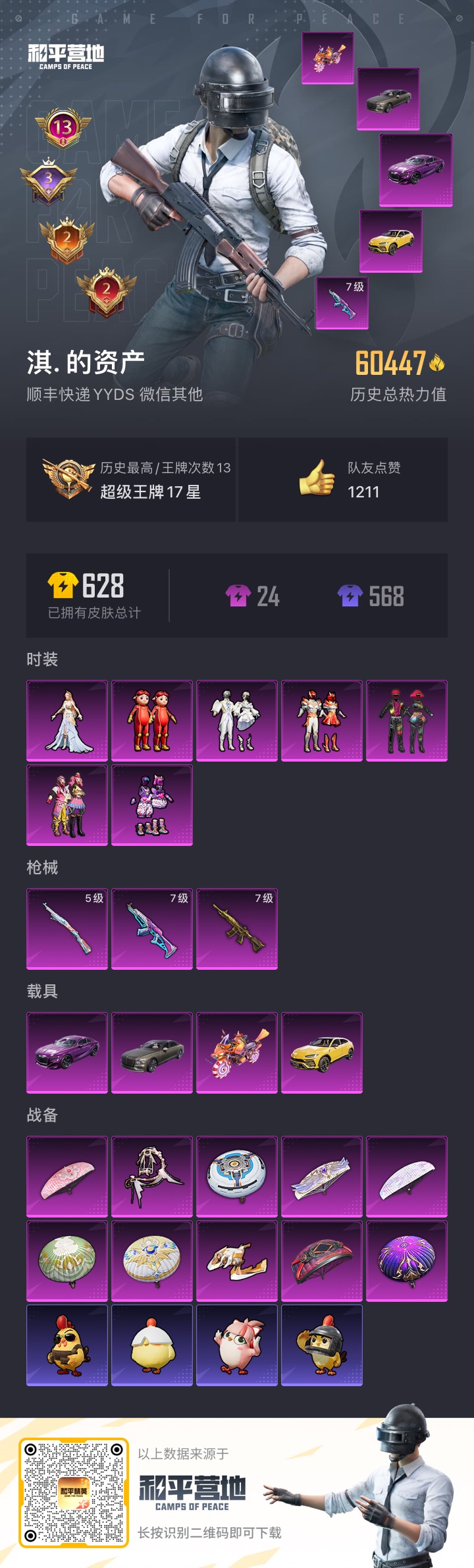 HPCMW3337291和平精英账号详情图2