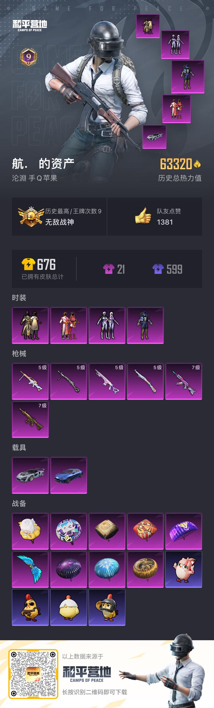 HPCMW3337317和平精英账号详情图2