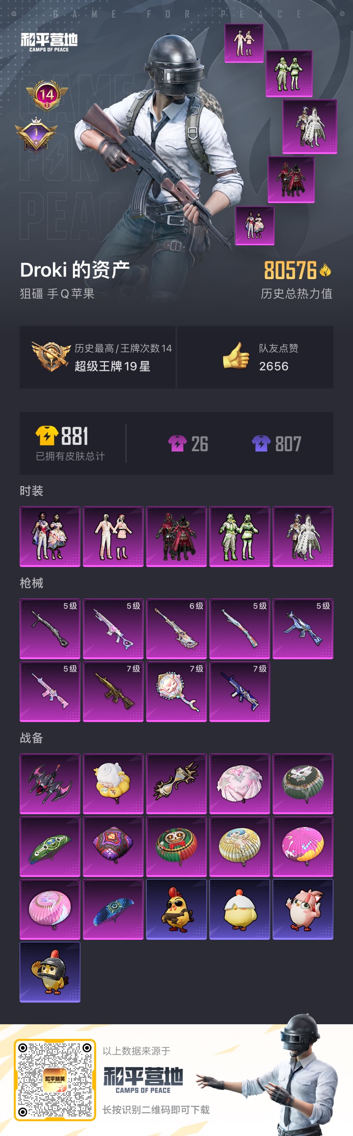 HPCMW3337836和平精英账号详情图2