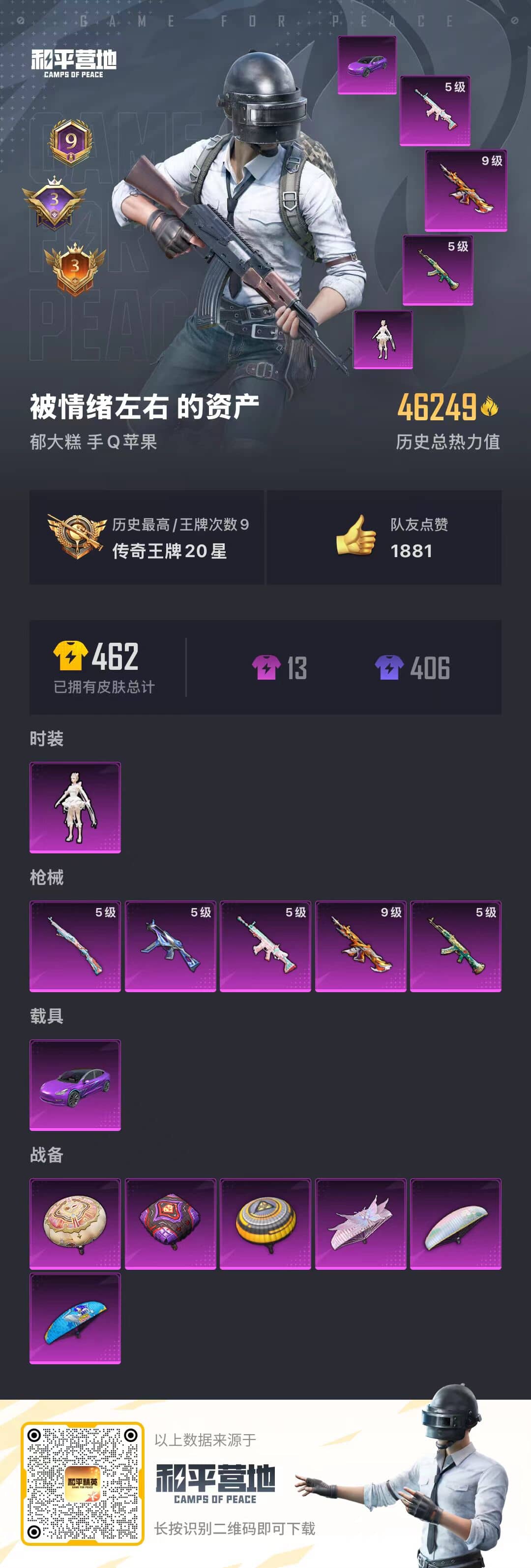 HPQM3337863和平精英账号详情图10