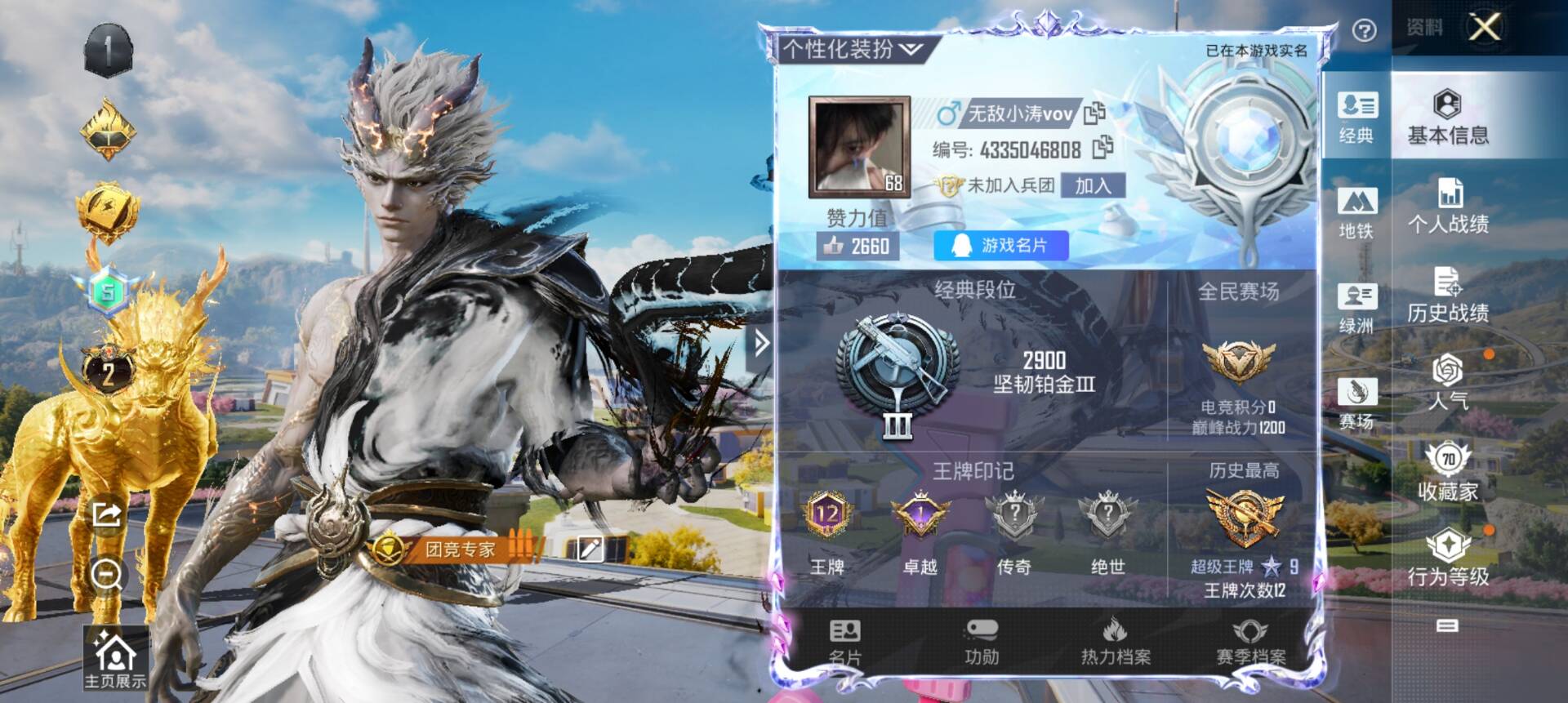HPCMW3338134和平精英账号详情图2