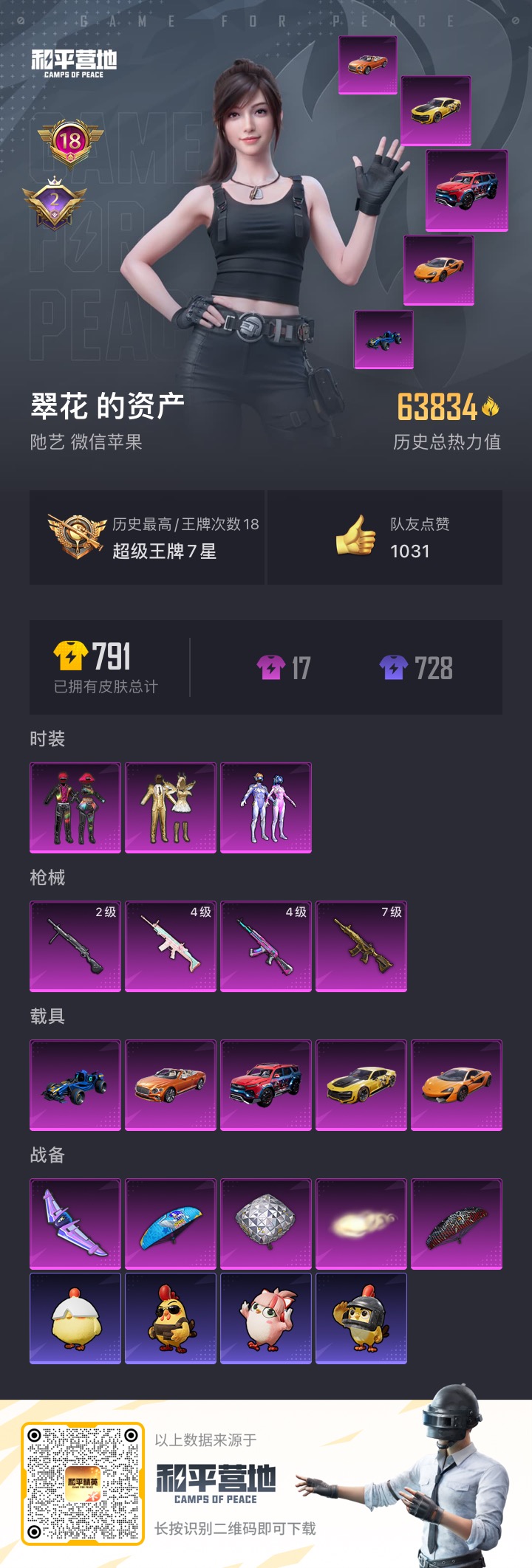 HPCMW3339193和平精英账号详情图3