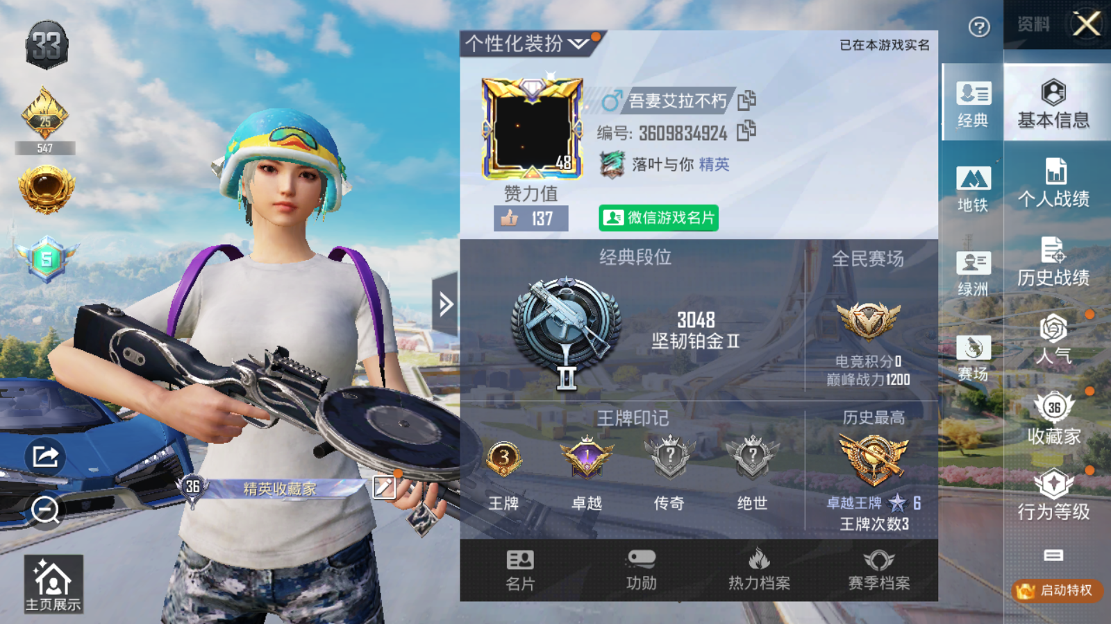 HPCMW3339205和平精英账号详情图4