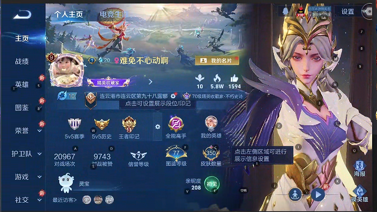 WZQM3298493王者荣耀账号详情图5