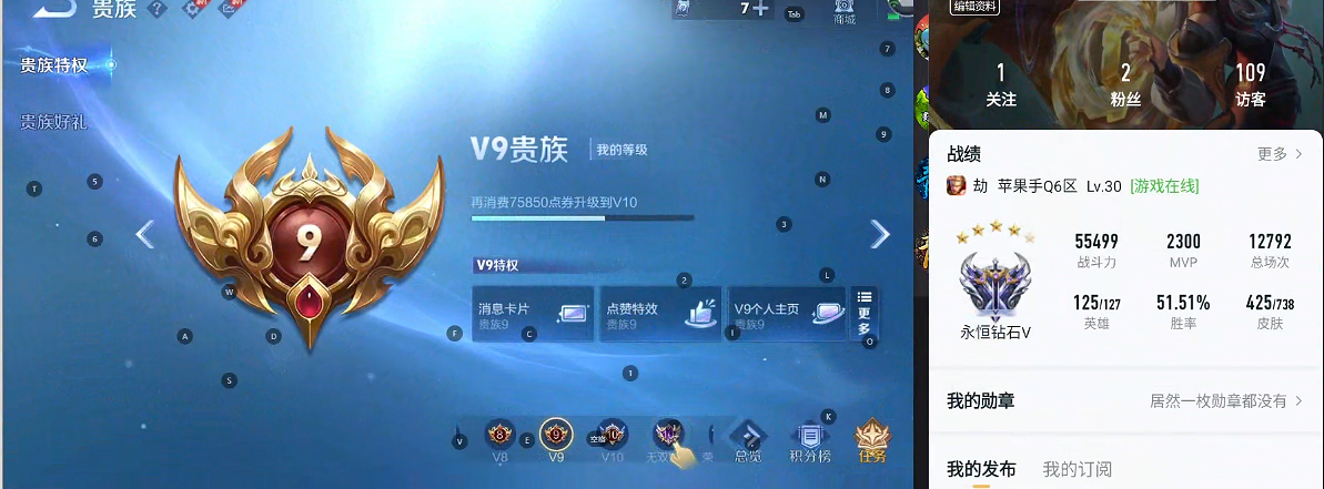 WZQM3298499王者荣耀账号详情图9
