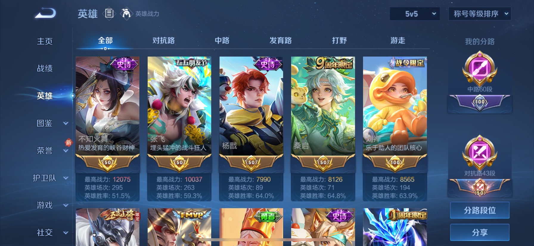 WZQM3373160王者荣耀账号详情图6 WZQM3373160王者荣耀账号详情图6