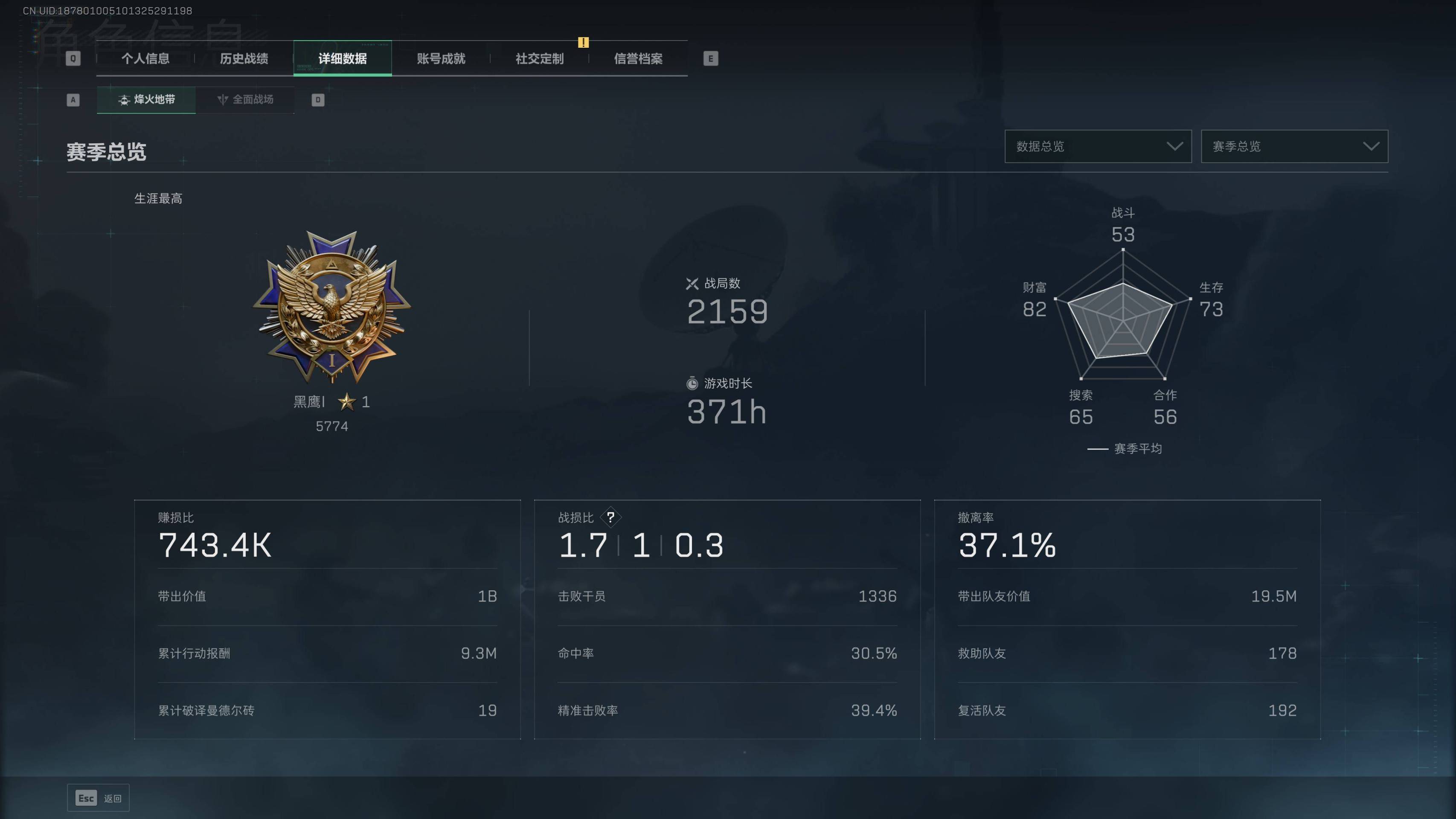 SJZST341823三角洲行动账号详情图2 SJZST341823三角洲行动账号详情图2