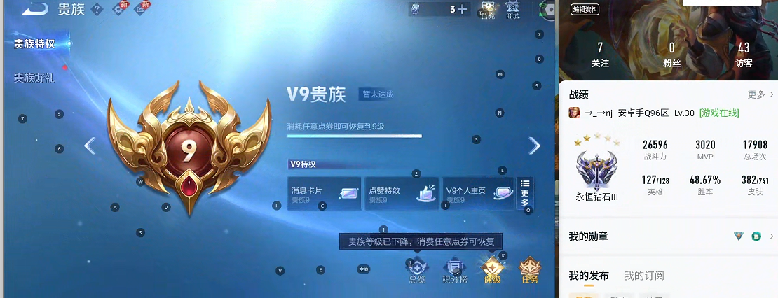 WZQM3370935王者荣耀账号详情图7