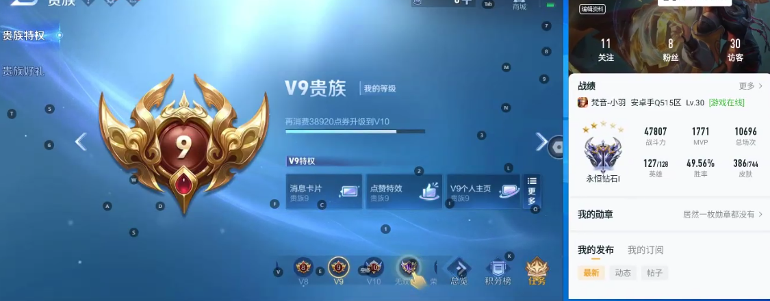 WZQM3389893王者荣耀账号详情图6