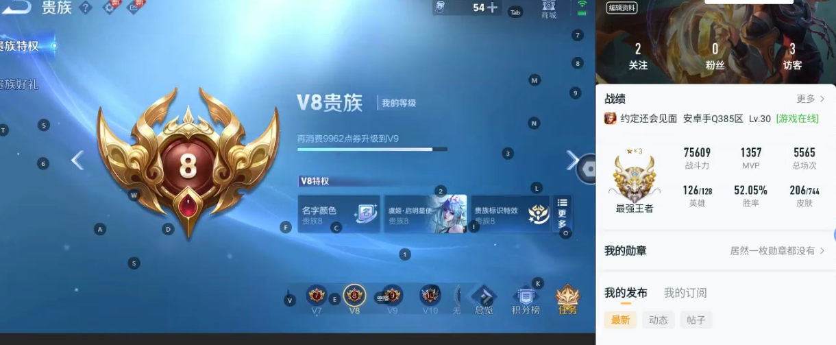 WZQM3385493王者荣耀账号详情图6