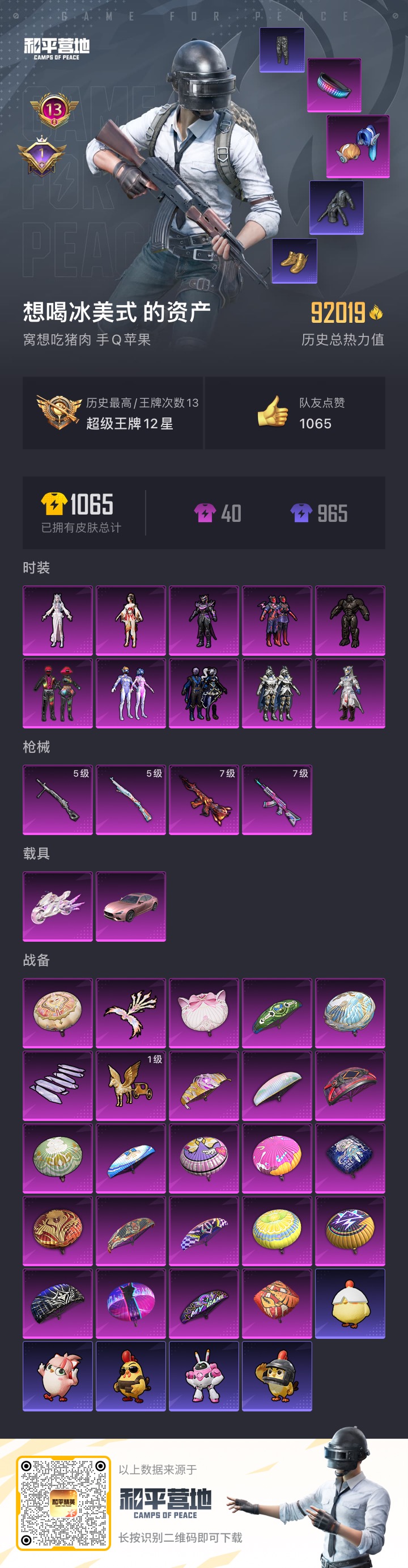 HPCMW3419377和平精英账号详情图2 HPCMW3419377和平精英账号详情图2