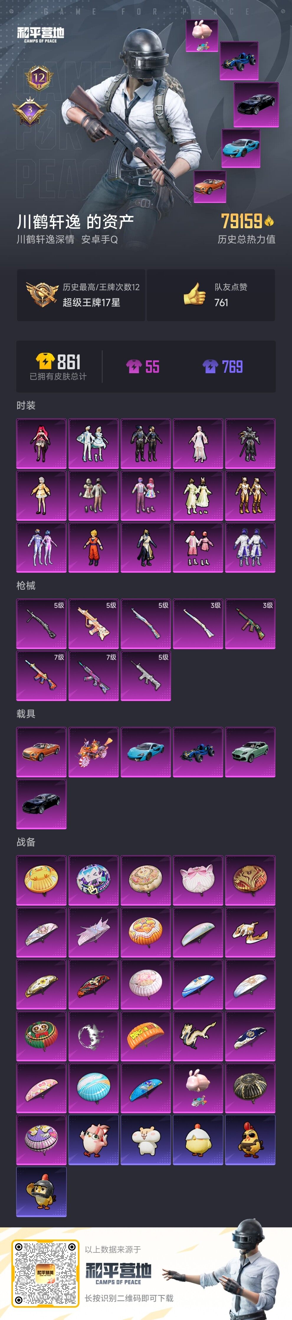 HPDN3368056和平精英账号详情图3 HPDN3368056和平精英账号详情图3