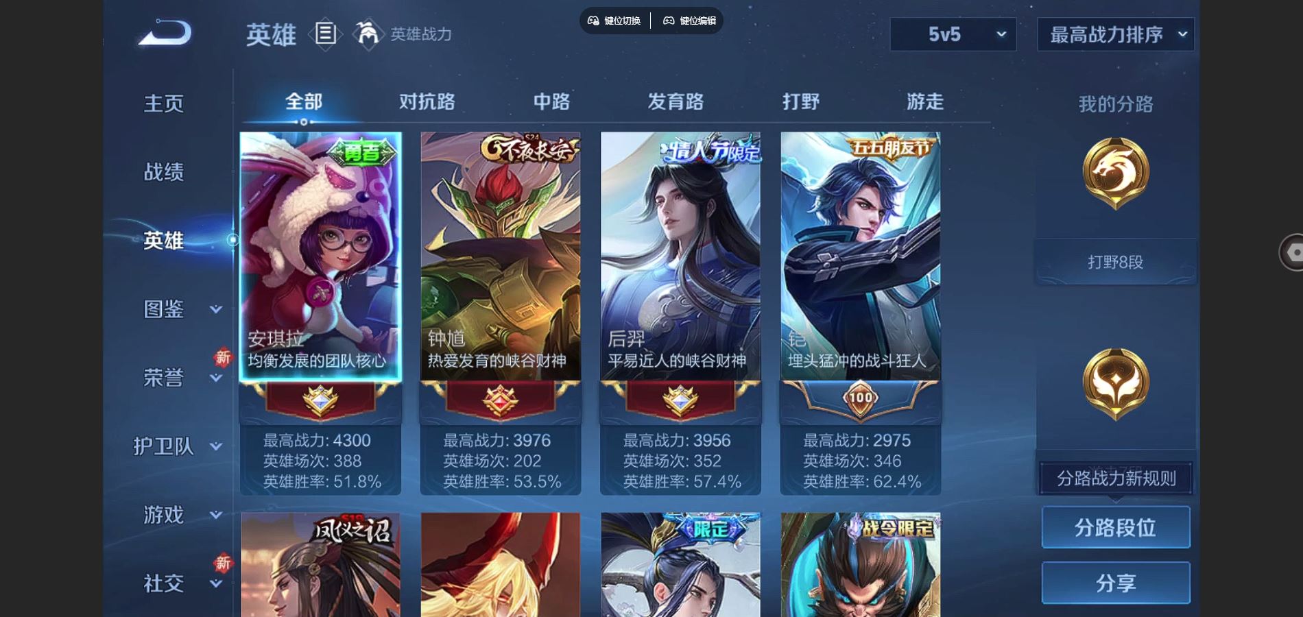 WZCMW426324王者荣耀账号详情图2