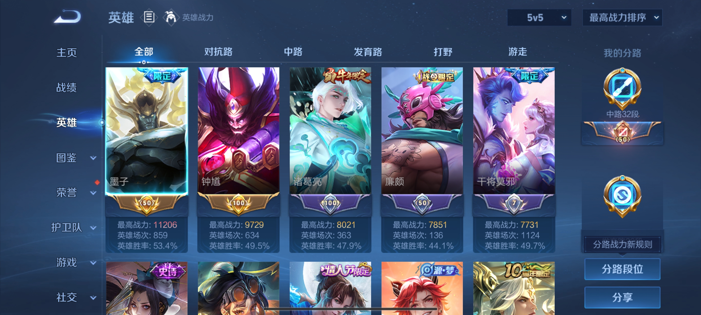 WZQM3347065王者荣耀账号详情图6