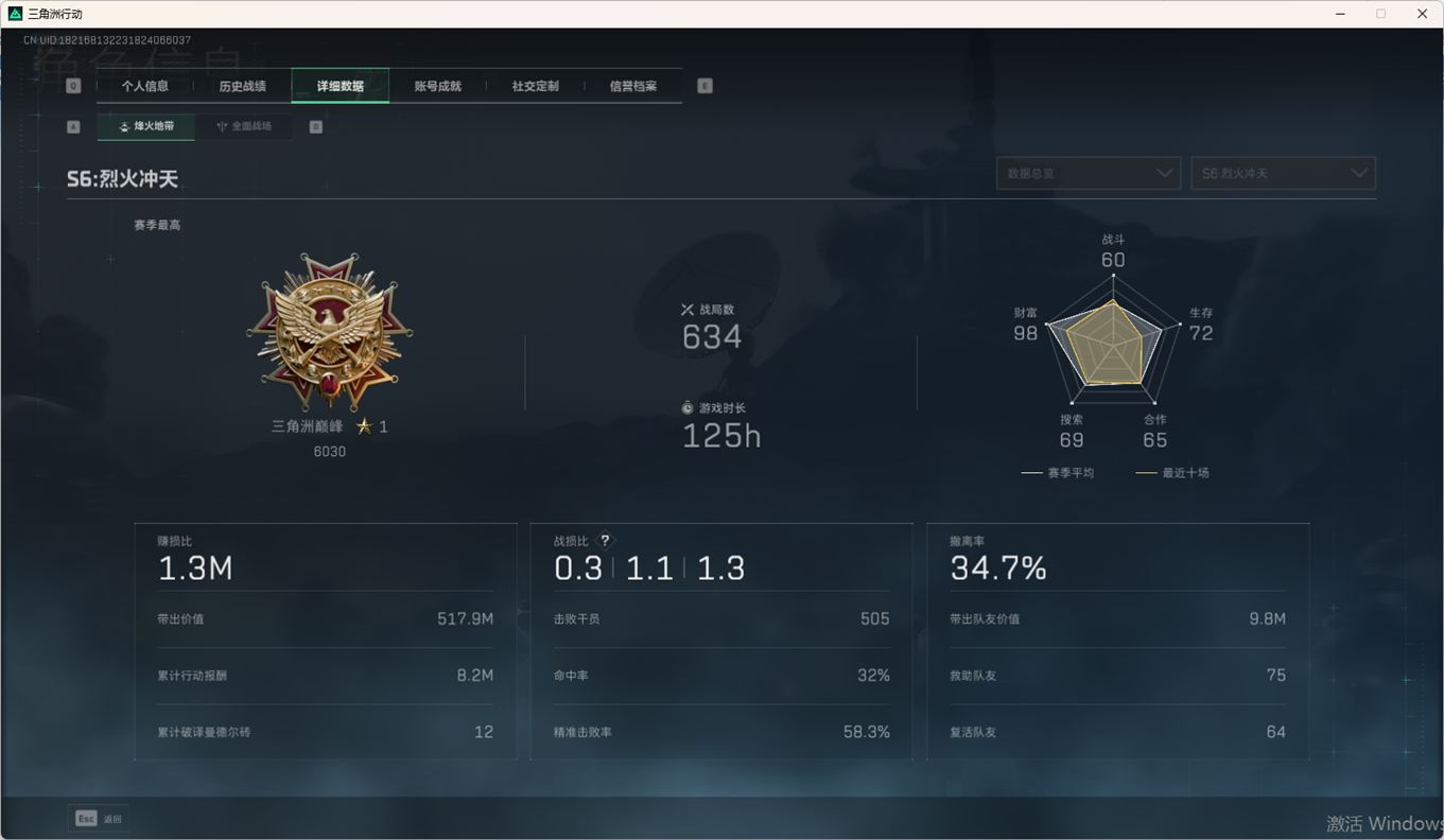 SJZCMW359050三角洲行动账号详情图7