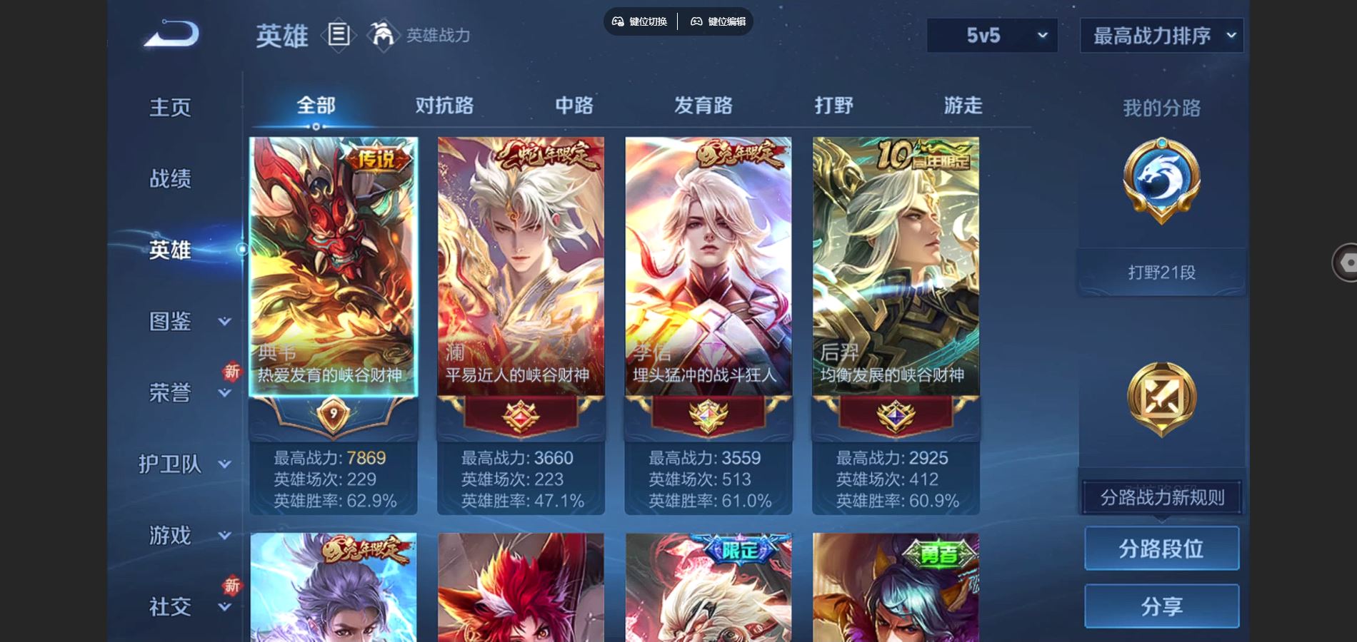 WZCMW3358837王者荣耀账号详情图2