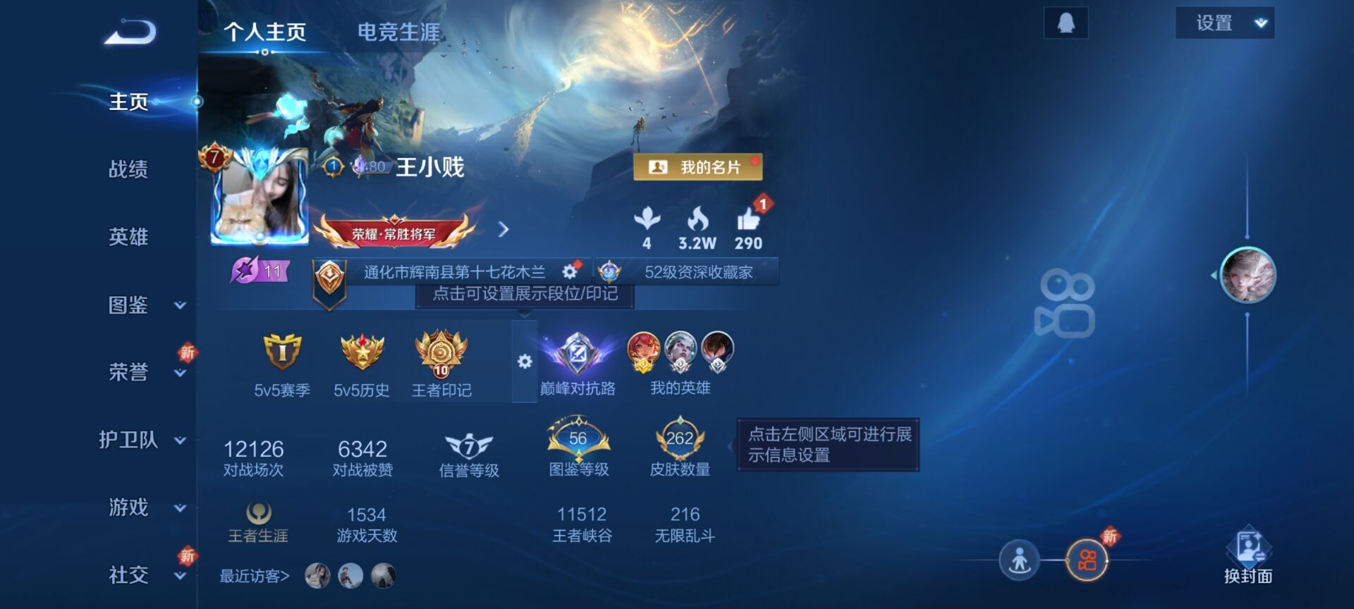 王者荣耀账号安卓QQ[13557945]DAS6711 安卓Q-V7-262皮肤1典藏2星传说9传说69史诗-包人脸 幽