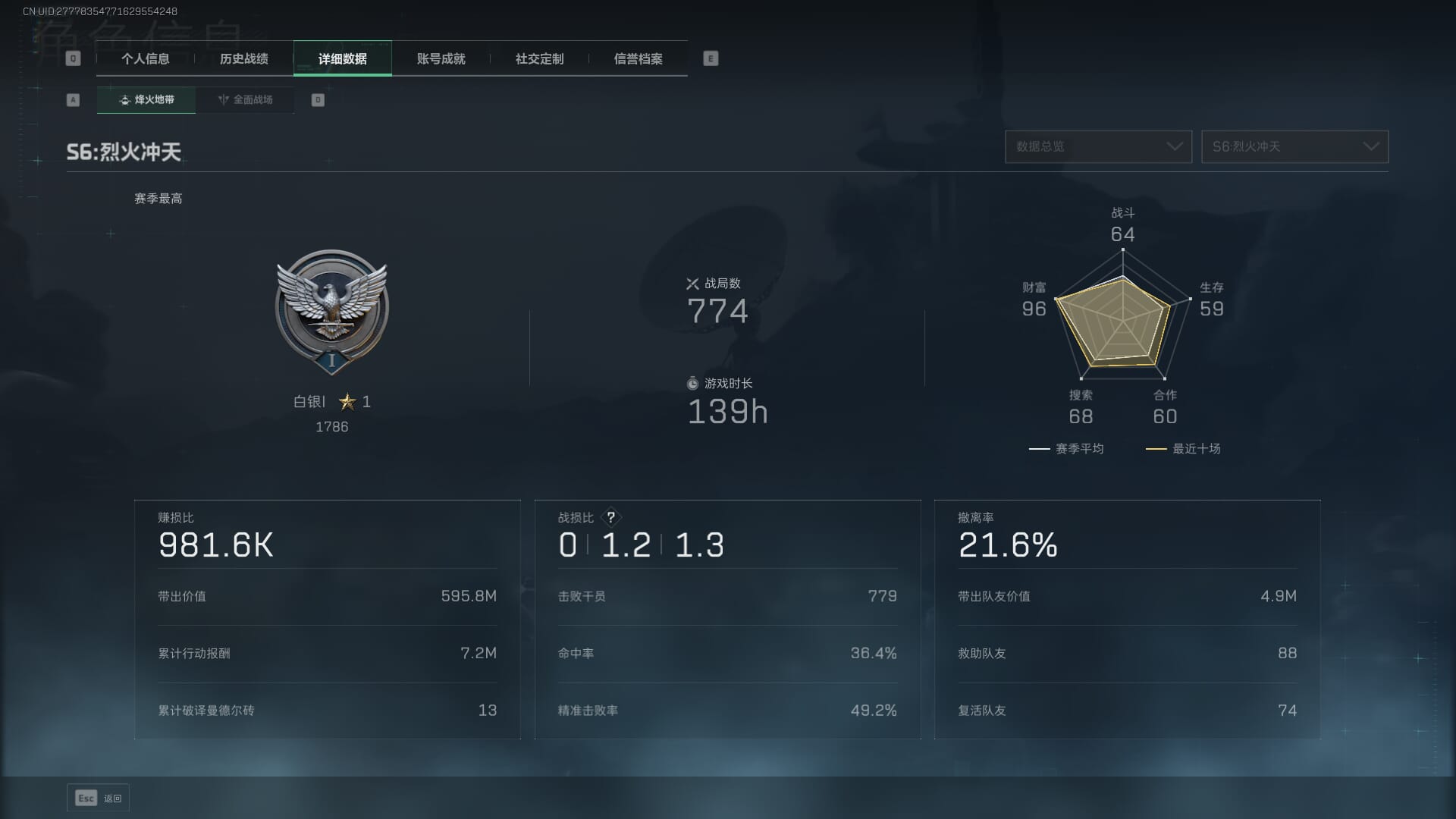 SJZCMW360614三角洲行动账号详情图5