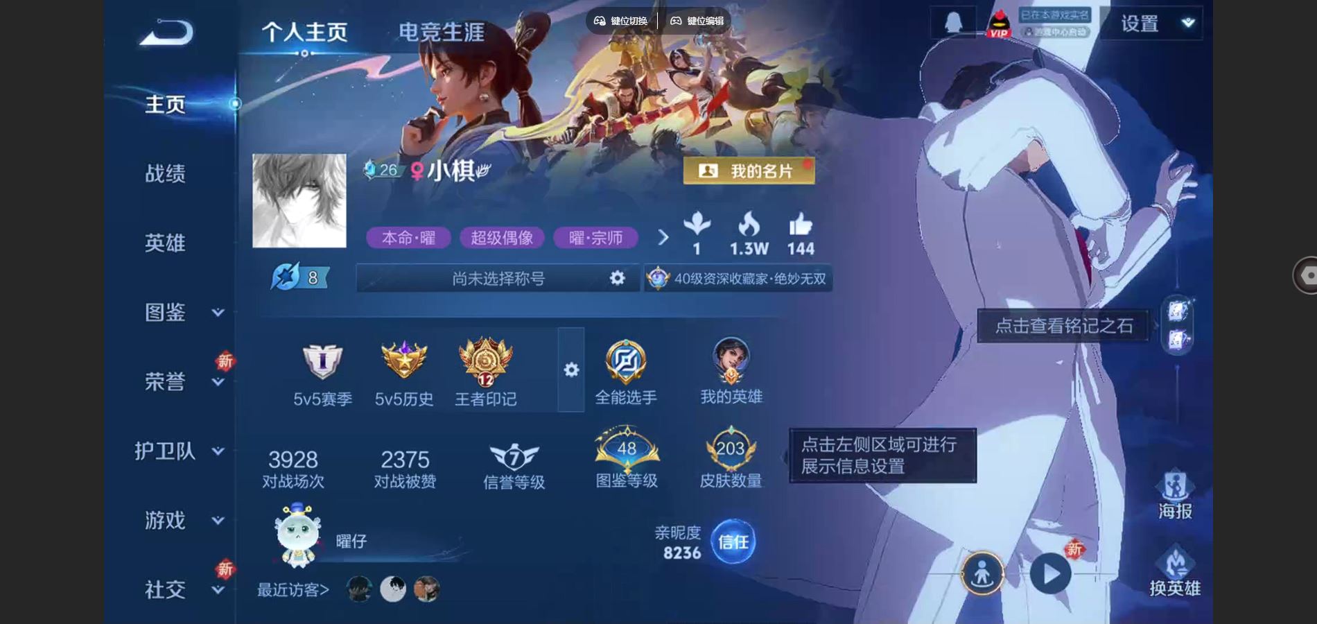 王者荣耀账号安卓QQ126英雄-203皮肤-203皮肤1无双1珍品传说12传说 【全皮英雄】 戈娅全皮 【无双】 器灵螭