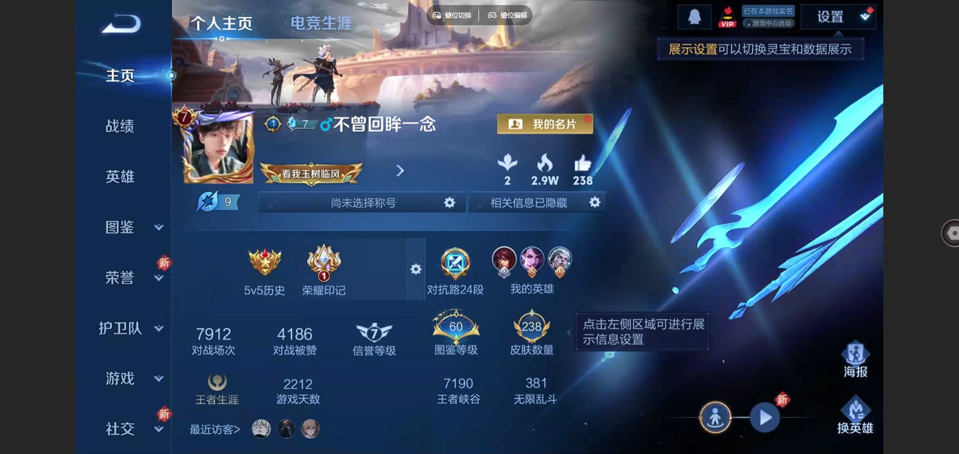 王者荣耀账号安卓QQ125英雄-238皮肤-V8-238皮肤2典藏1珍品传说16传说 1星传说 金色仲夏夜【全皮英雄】 