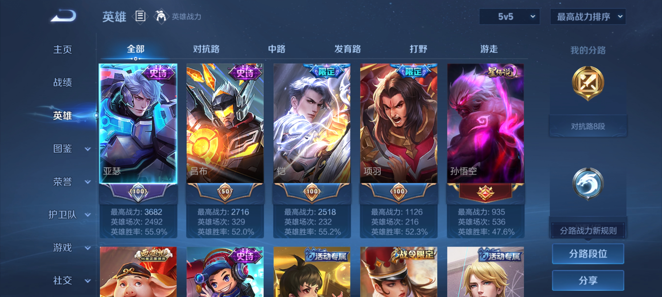 WZDN3371787王者荣耀账号详情图4