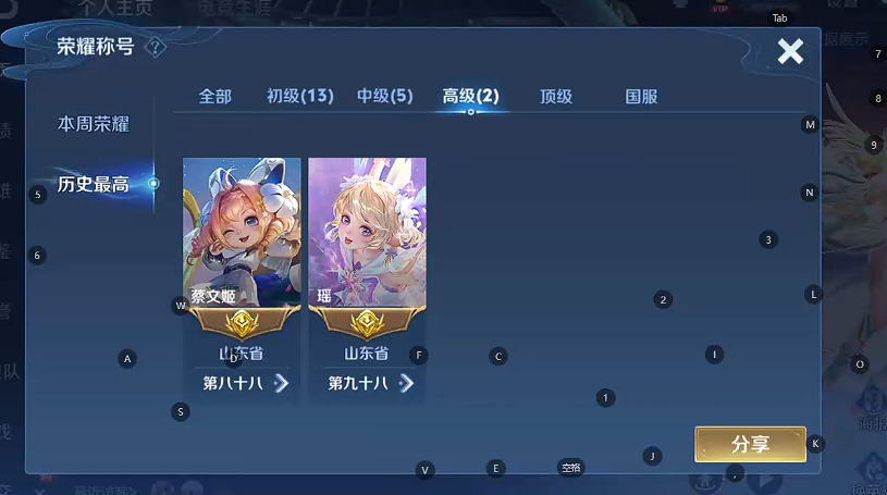 WZQM3375835王者荣耀账号详情图10