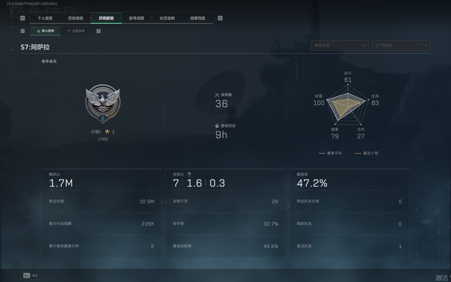 SJZCMW365101三角洲行动账号详情图4