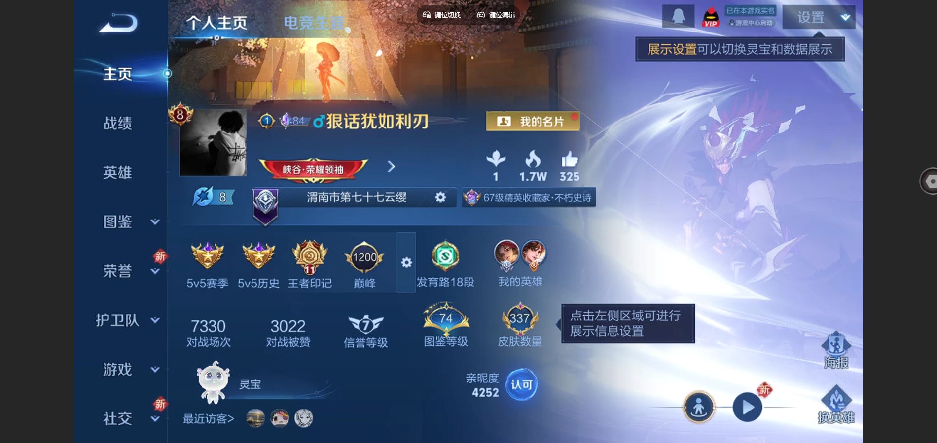 王者荣耀账号苹果QQ128英雄-337皮肤-V8-337皮肤2典藏1无双22传说 2星传说 幽冥火 金色仲夏夜【全皮英雄