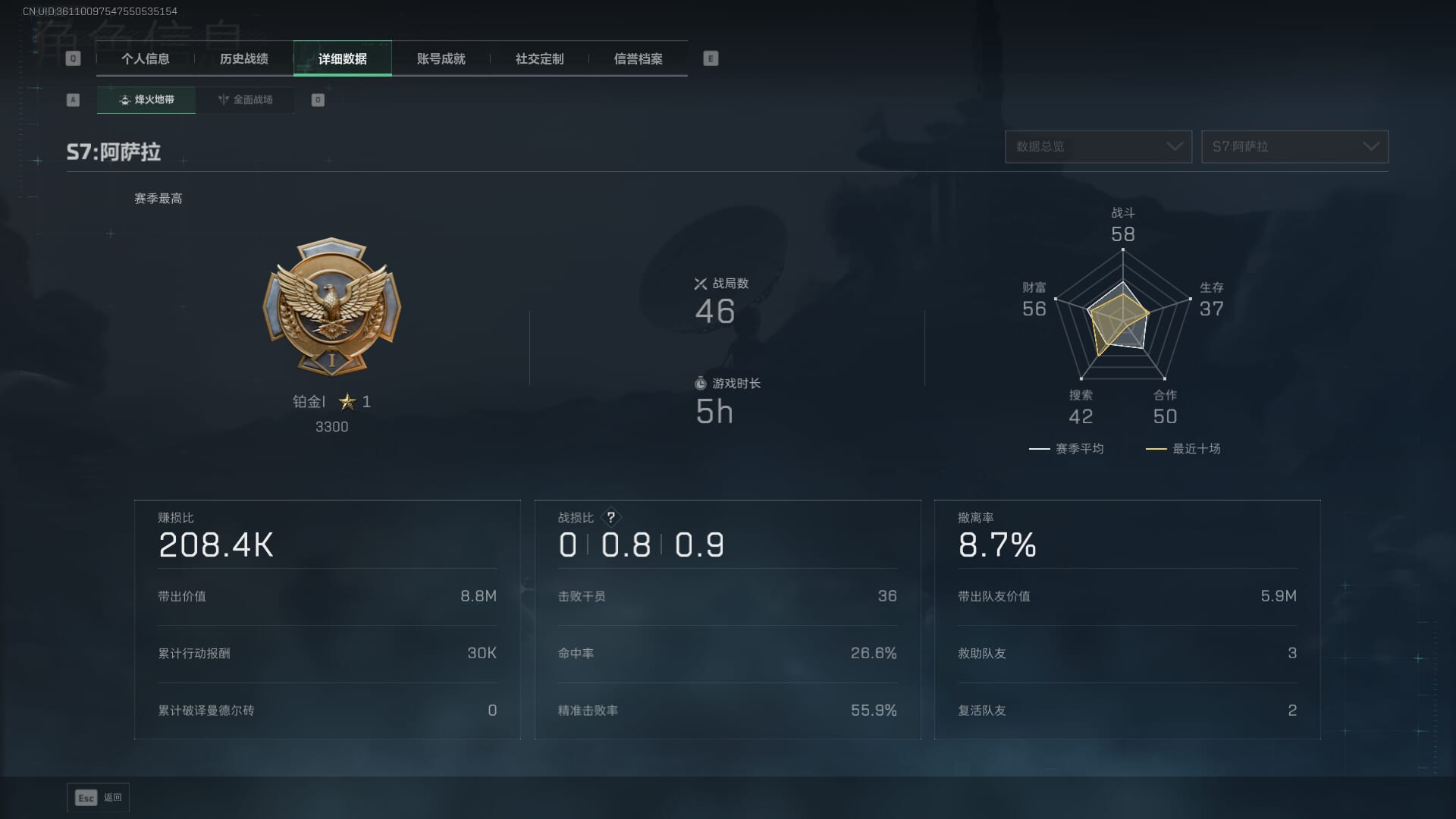 SJZCMW385185三角洲行动账号详情图6