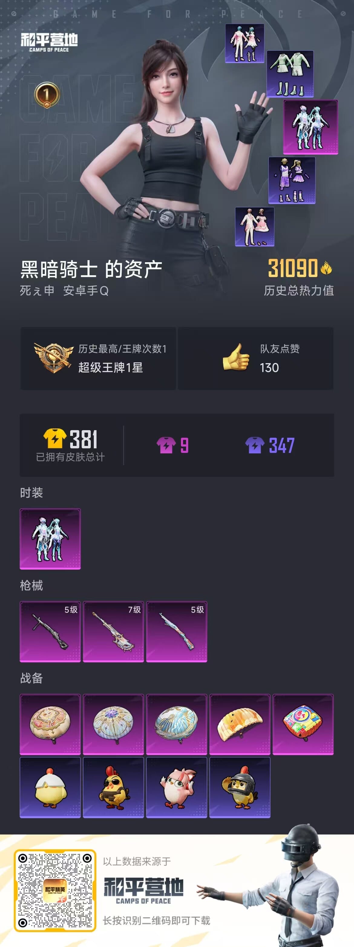 HPCMW3424884和平精英账号详情图5 HPCMW3424884和平精英账号详情图5