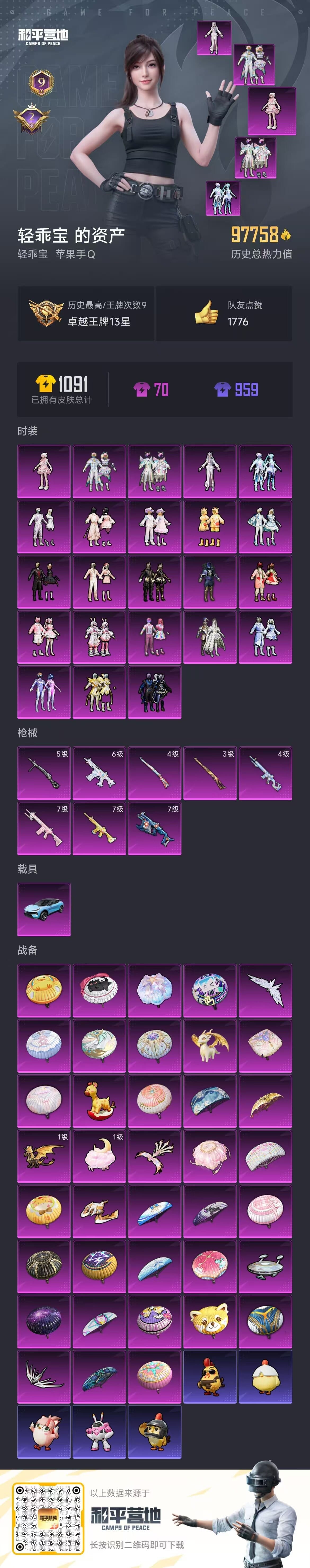 HPCMW3427328和平精英账号详情图13 HPCMW3427328和平精英账号详情图13