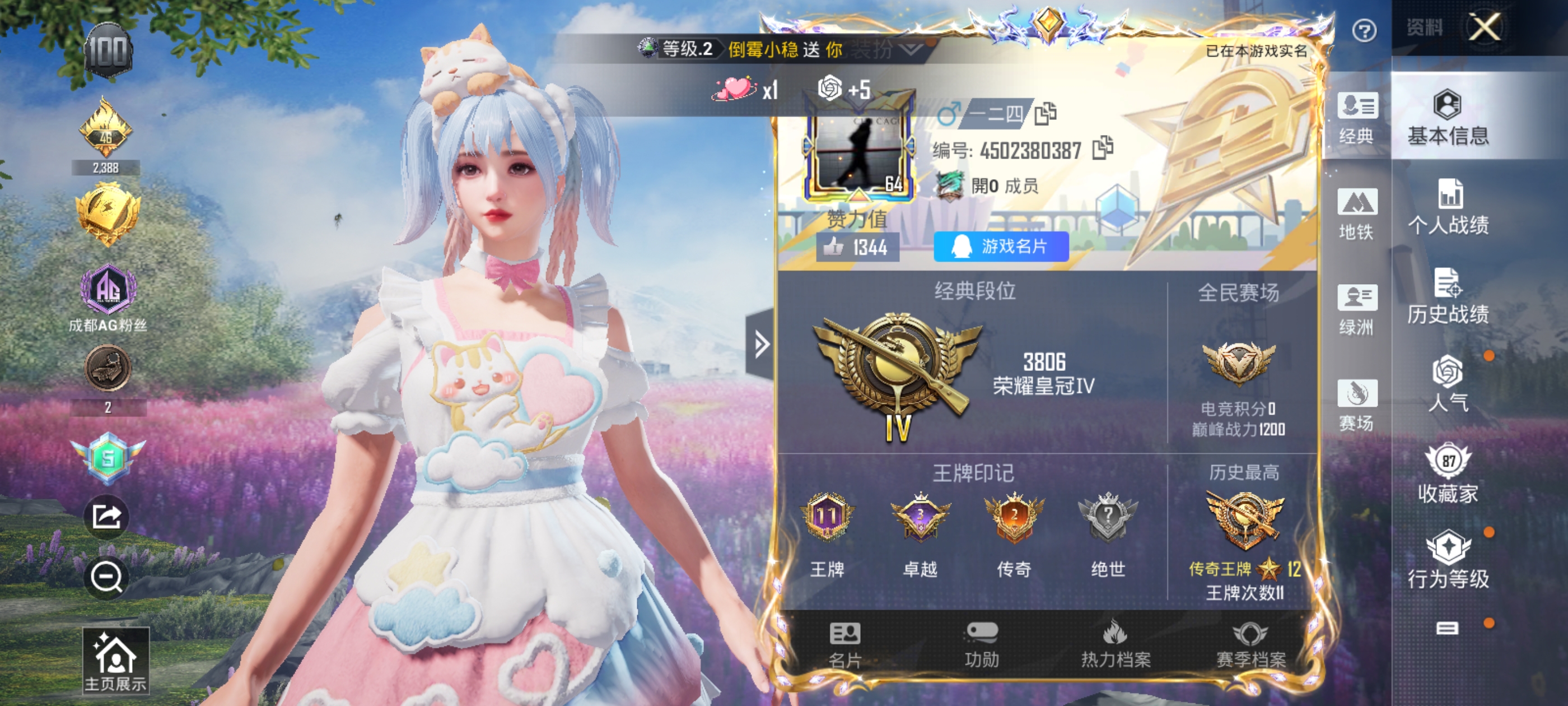 HPQM3393670和平精英账号详情图3 HPQM3393670和平精英账号详情图3