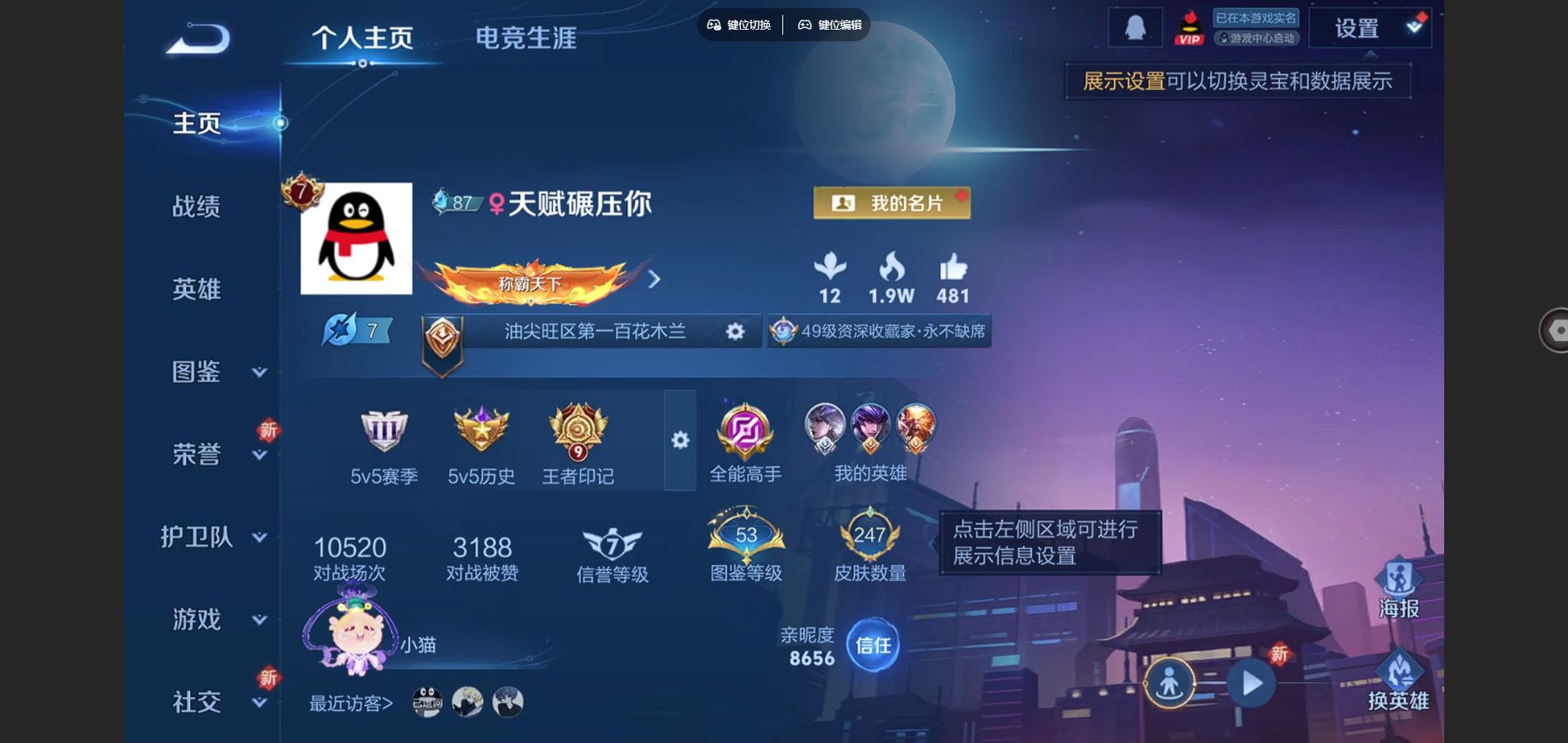 王者荣耀账号安卓QQ126英雄-247皮肤-247皮肤2典藏7传说 2星传说 星际治安官 金色仲夏夜【典藏】 全息碎影 