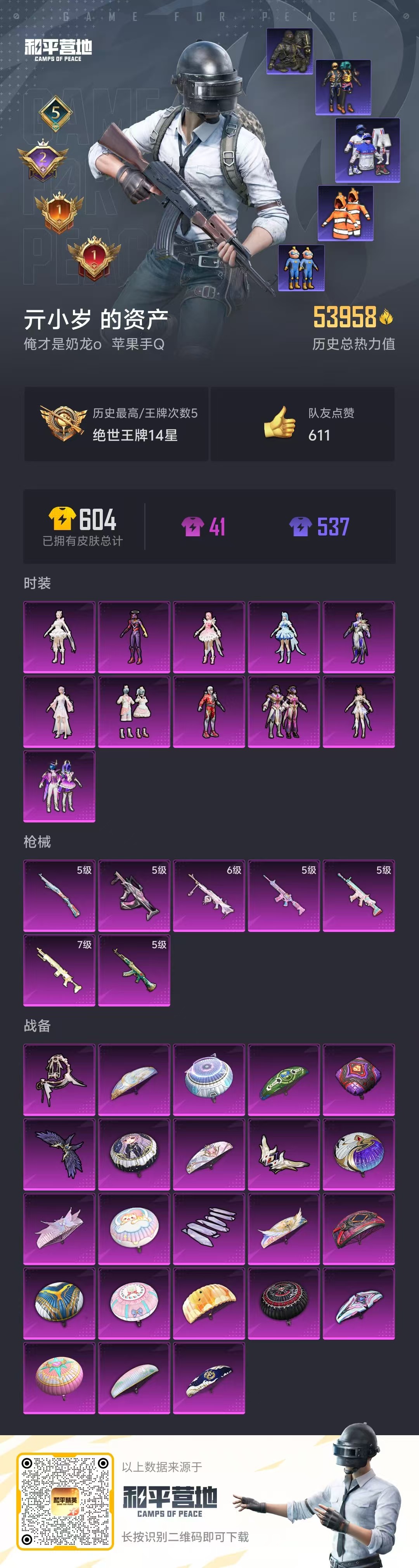 HPLX4122024和平精英账号详情图5