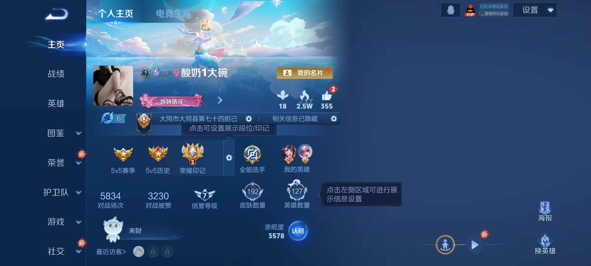 WZQM3390203王者荣耀账号详情图8 WZQM3390203王者荣耀账号详情图8