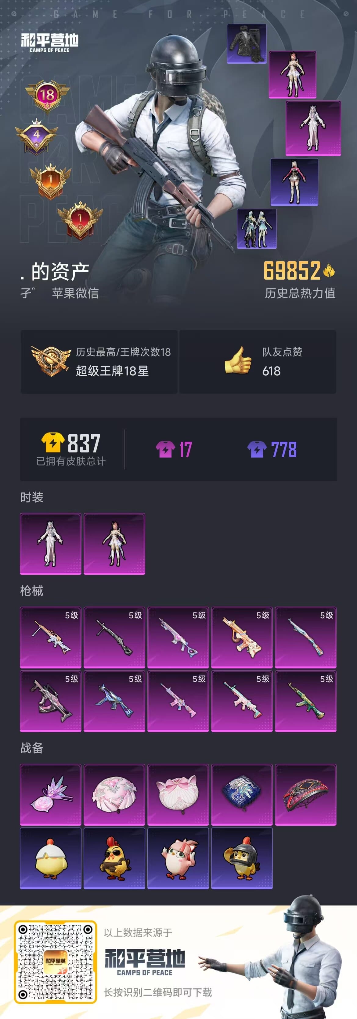 HPCMW3425010和平精英账号详情图4 HPCMW3425010和平精英账号详情图4