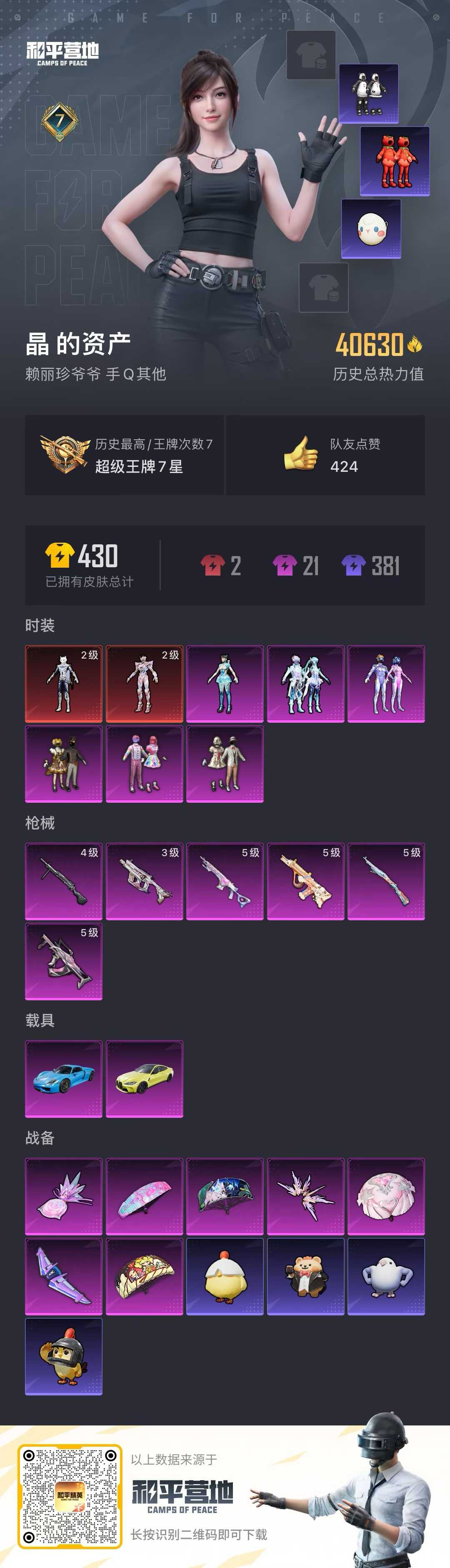 HPCMW3425980和平精英账号详情图2 HPCMW3425980和平精英账号详情图2