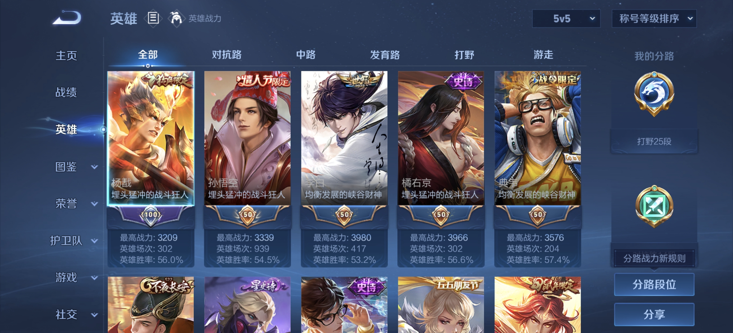 WZDN3392119王者荣耀账号详情图3