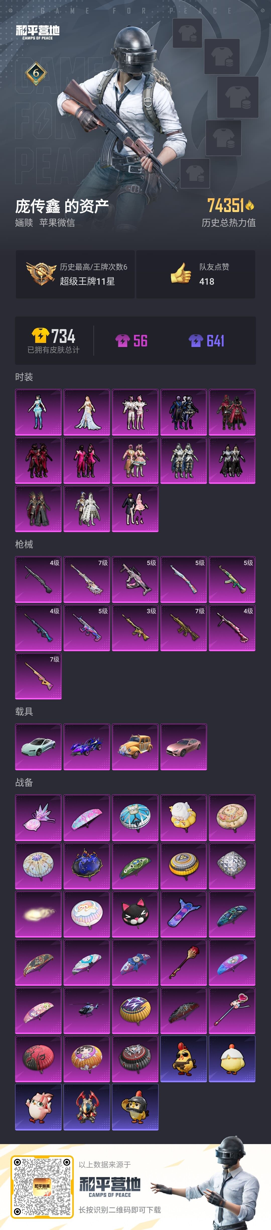 HPQM3402696和平精英账号详情图5 HPQM3402696和平精英账号详情图5