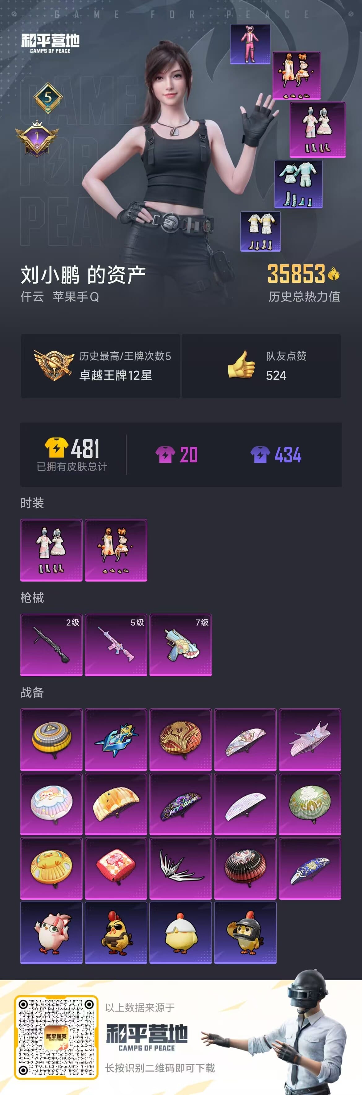 HPCMW3436410和平精英账号详情图4