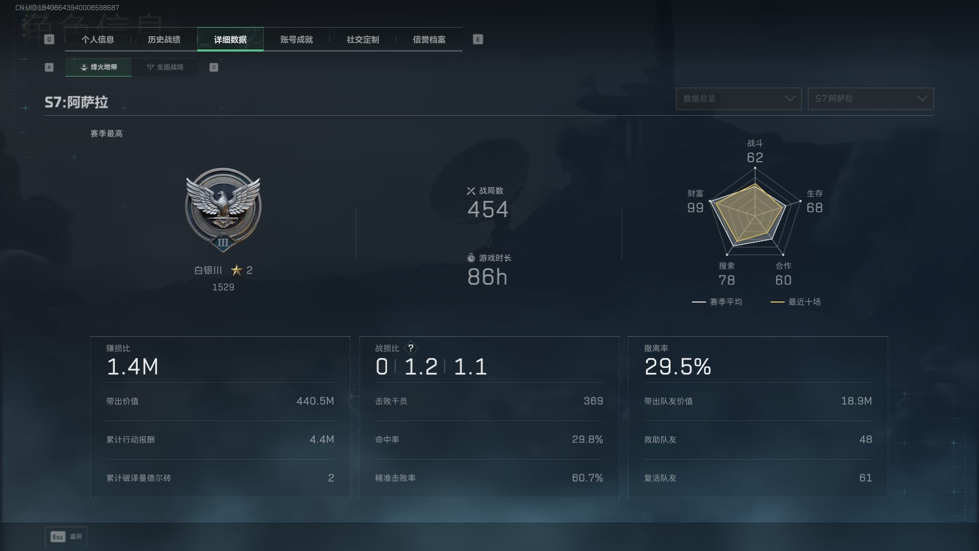 SJZCMW385784三角洲行动账号详情图5